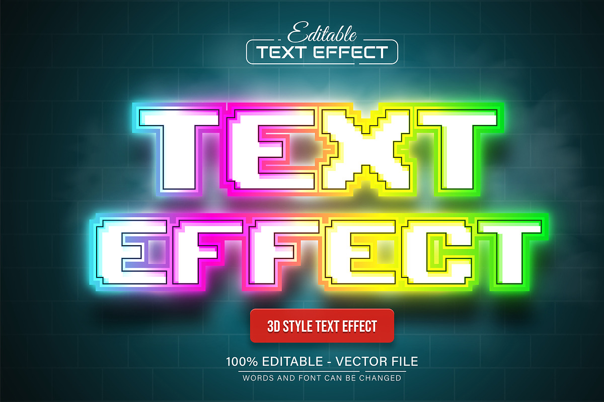 3D Text Effects Collection Vol 27, a Graphic by Aglonemadesign (Photo 7 of 9)