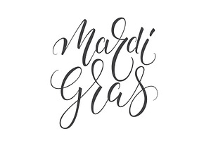 Mardi Gras Lettering