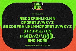 BIG BOX - Unique Display Font