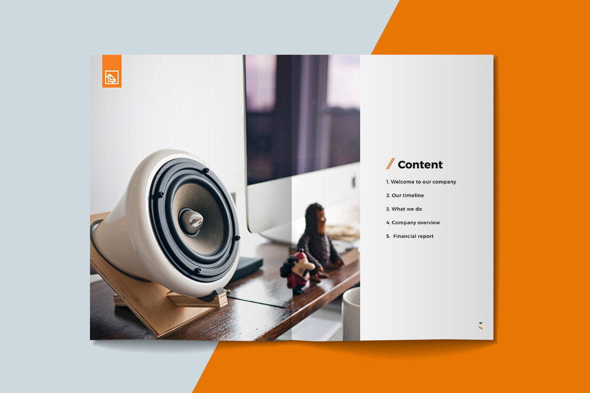 Company brochure template, a Brochure Template by RWstudio (Photo 2 of 5)