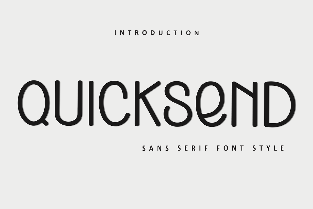 Quicksend, a Sans Serif Font by InermediaSTUDIO (Photo 1 of 8)