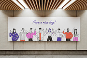 People gesture ok, show thumb up set, a Person Illustration by PaperTrident (Thumbnail 13 of 13)