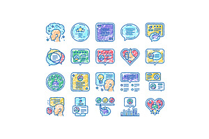 testimonial customer review icons, an Object Illustration by pikepicture