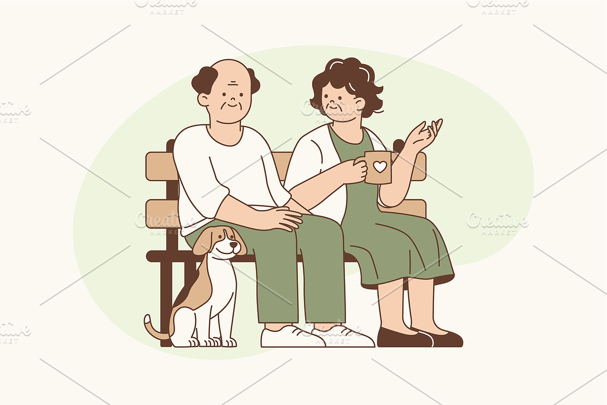 Vibrant Senior Life Illustration, an Object Graphic by Jump Studio (Photo 7 of 12)