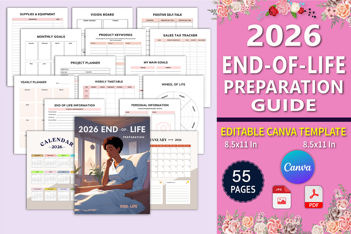 2026 End-of-Life Preparation Guide, a Stationery Template by Designmela01 (Photo 1 of 7)