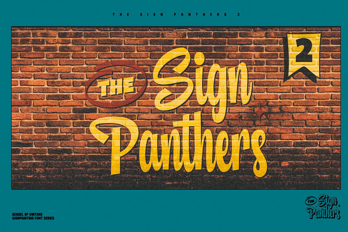 Sign Panthers 2 - Sign Painting Font, a Sans Serif Font by Konstantine Studio (Photo 8 of 19)