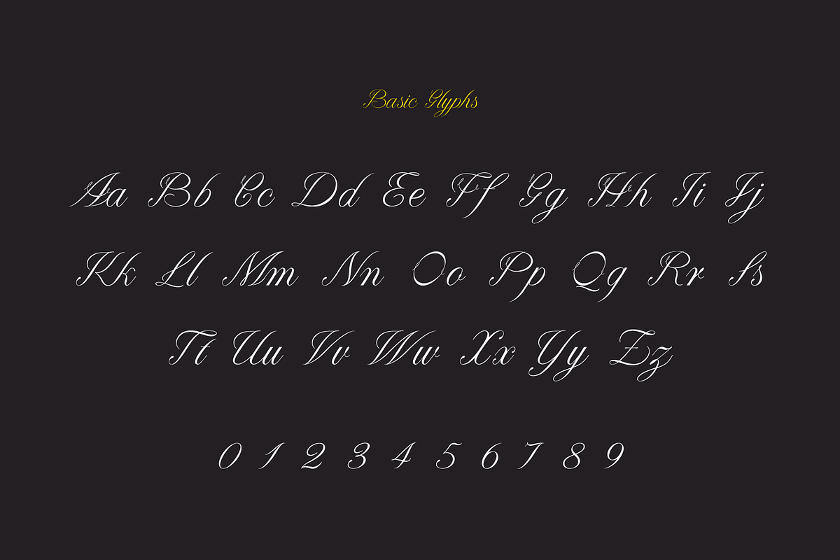 Paulette, script typeface preview 5