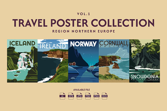 Travel Poster Northern Europe Vol.1 preview 7