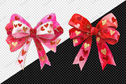 Watercolor Valentine Bow Clipart, an Illustration by Creative Art (Thumbnail 8 of 9)