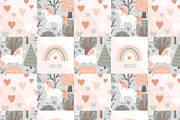 Seamless Unicorn Patchwork Pattern, a Pattern Graphic by Toltemara (Thumbnail 2 of 3)