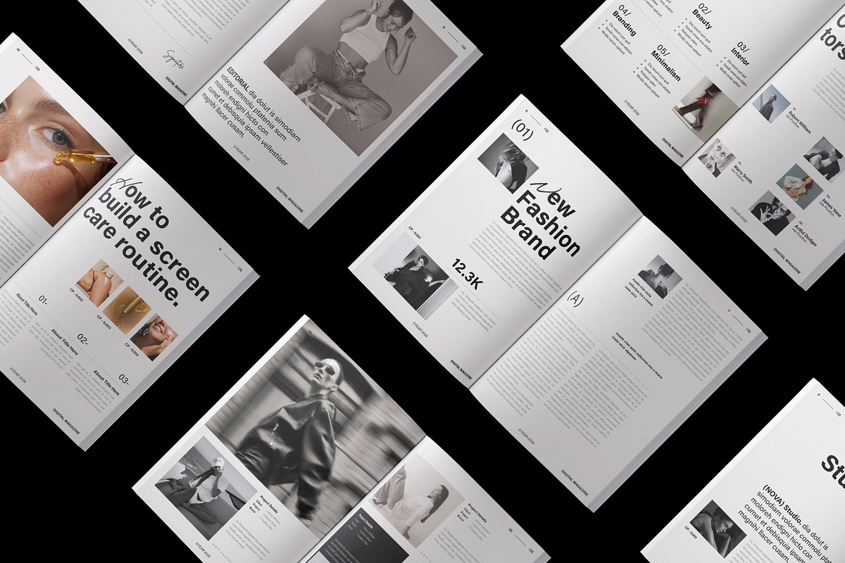 NOVA | Magazine & Book Layout, a Magazine Template by TemplateFolio-Shop (Photo 2 of 15)