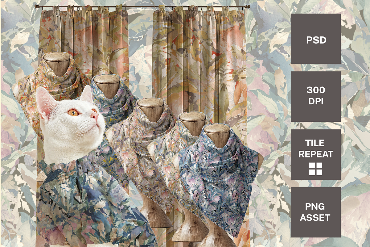 MOONLIT, a Pattern Graphic by rumacorakstudio
