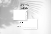 Modernist Architect Title Block, a Presentation Template by yesitisprintable (Thumbnail 3 of 6)