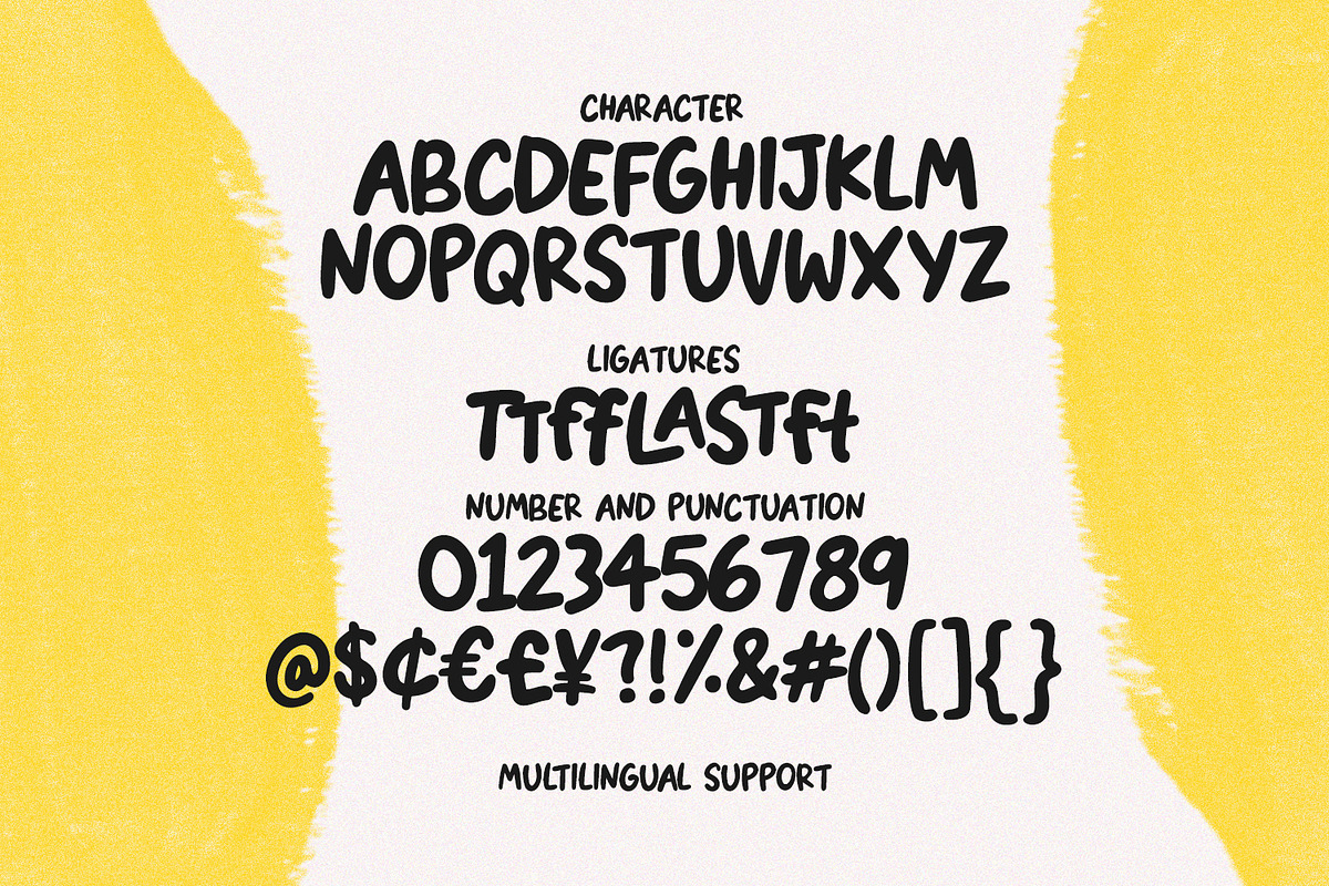 Esticko Bigtres Playful Handmade, a Handwritten Font by Maulana Creative (Photo 7 of 7)