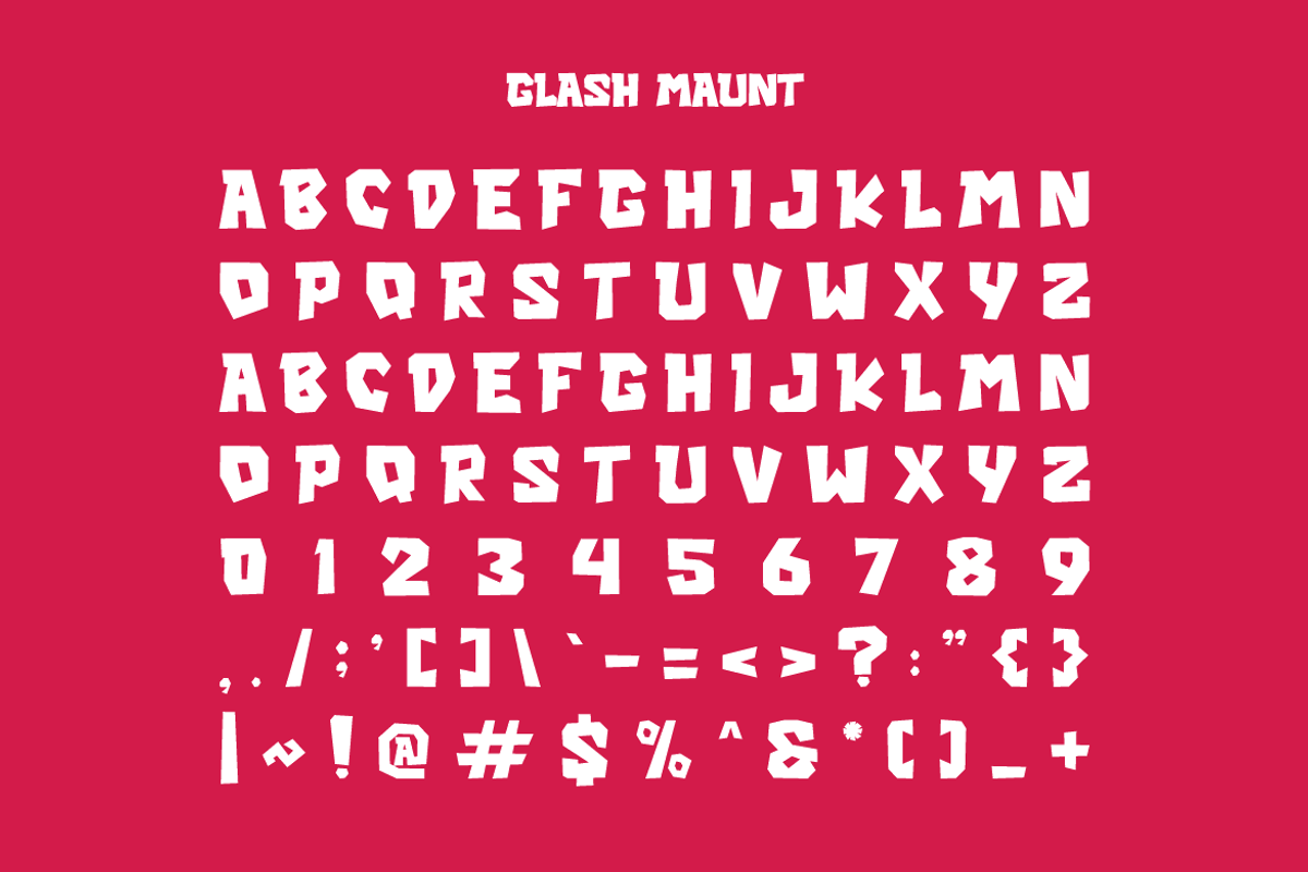 Glash Maunt - Comic Font, a Sans Serif Font by Iqsiart Studio (Photo 3 of 7)