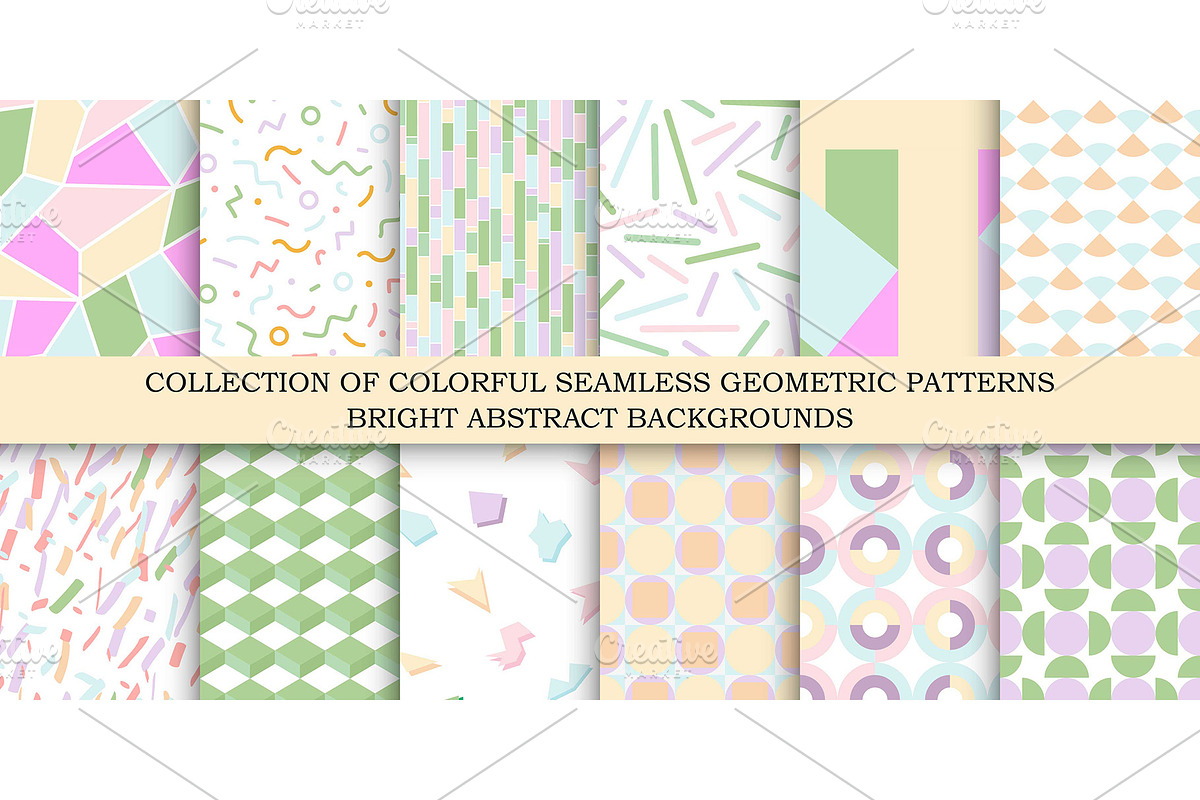 Delicate color geometric prints, a Pattern Graphic by ExpressShop (Photo 1 of 5)