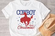 Western Christmas Bundle Cowboy SVG, a Seasonal Illustration by TanchaArt (Thumbnail 4 of 8)
