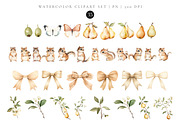 Watercolor Pear Magic Garden Set, an Animal Illustration by Pati Paints (Thumbnail 2 of 9)
