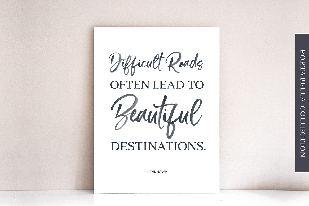 Portabella Font Collection, a Script Font by Callie Rian & Co. (Photo 19 of 19)