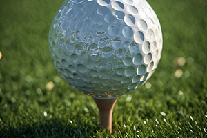 Golf ball stock image