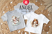 Angel Cartoon Cute. Clipart, PNG., an Animal Illustration by KENO Mascots (Thumbnail 2 of 8)