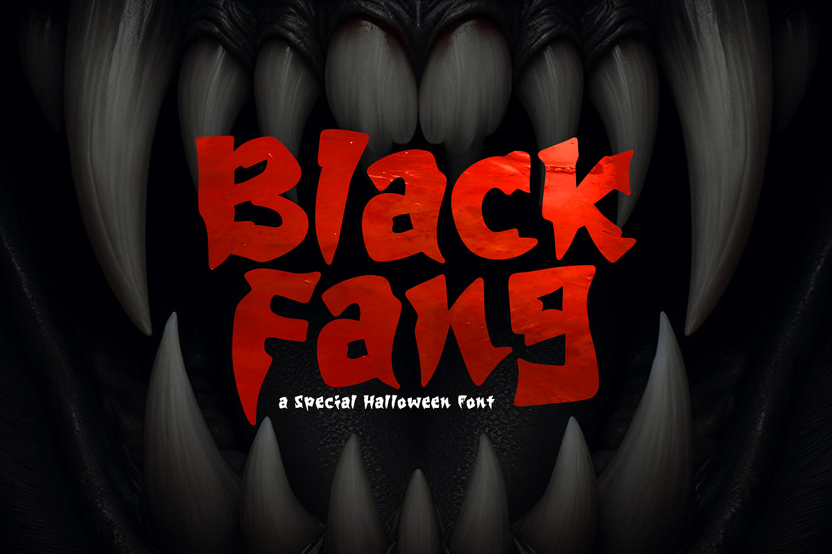 Blackfang, a Sans Serif Font by khurasan (Photo 1 of 5)