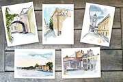 Sketches Medieval Architecture, an Object Illustration by Budogoshch (Thumbnail 2 of 9)