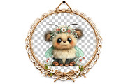 Whimsical Bees Clipart Bundle, an Illustration by DreamArtGraphic (Thumbnail 7 of 8)