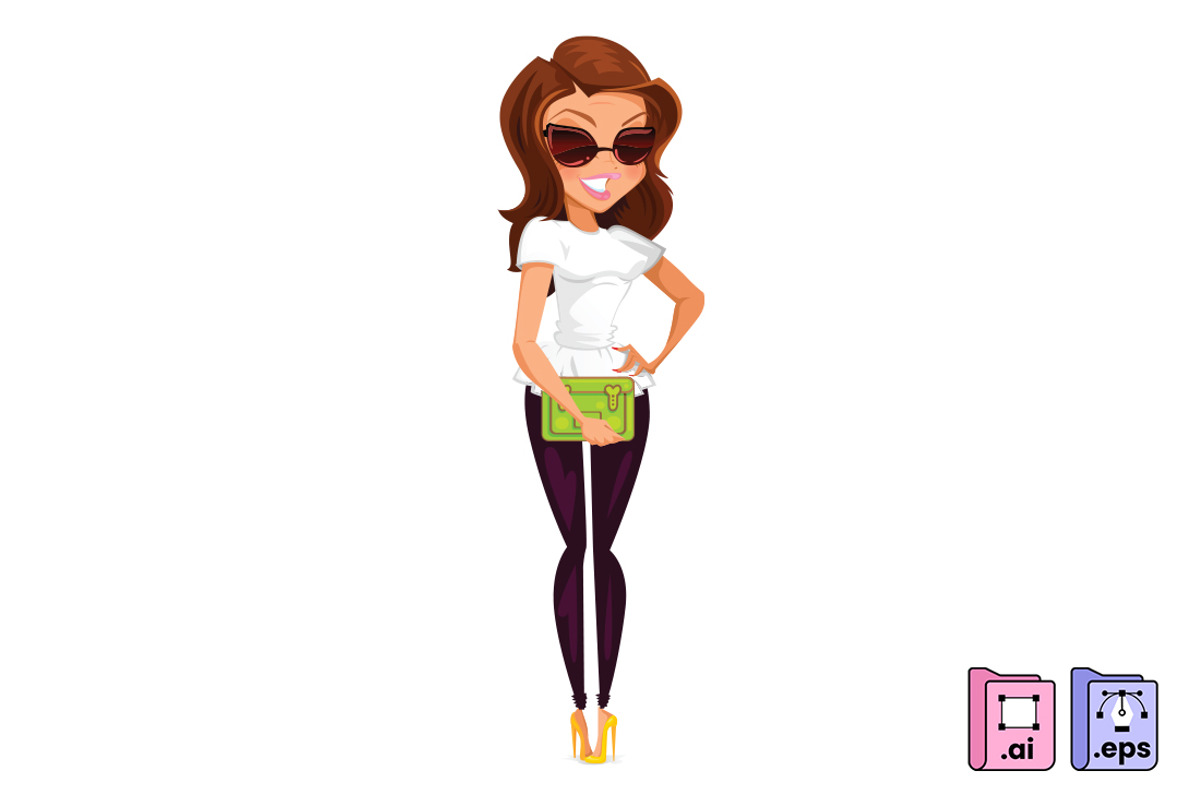 Illustration of a Fashionista, a Person Illustration by MISS CHATZ (Photo 1 of 3)