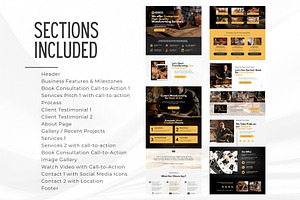 Woodworking Canva Website Template