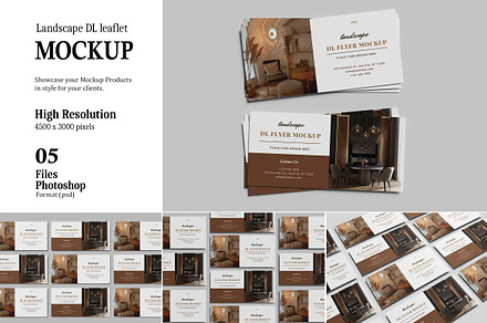Landscape DL Leaflet Mockup