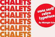 Chalets - Vintage Typeface, a Sans Serif Font by Midnight Grim (Thumbnail 6 of 7)