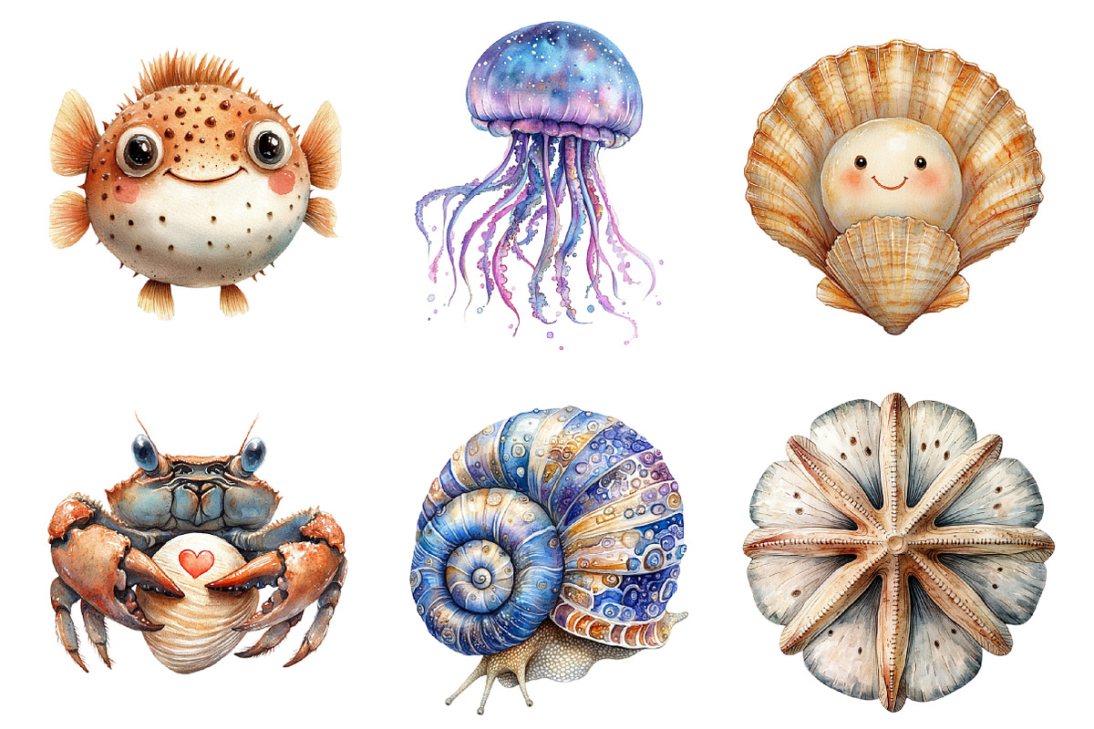 Cute Under the Sea PNG, an Illustration by SinaCreation (Photo 2 of 5)