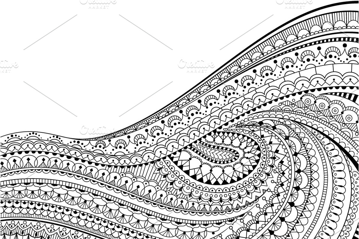 Ornamental Background, a Decorative Illustration by Solana (Photo 3 of 3)