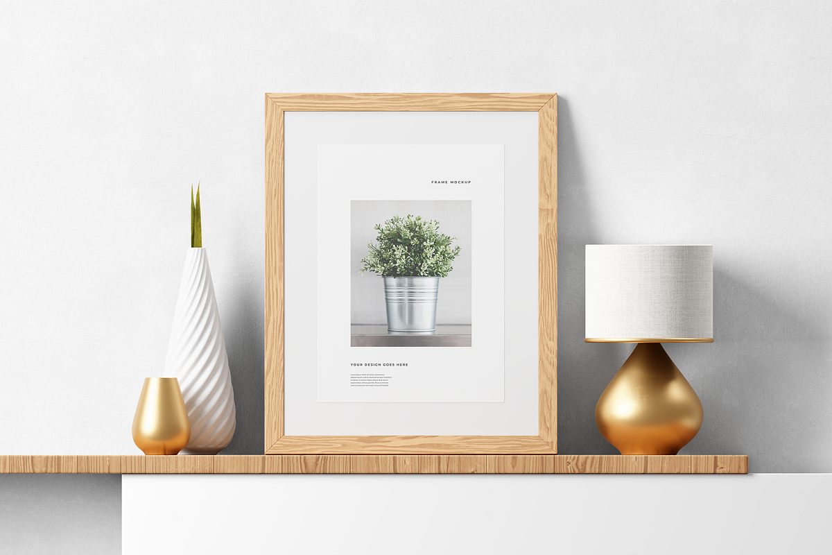 Photo Frame Mockup, a Household Mockup by AlienValley (Photo 1 of 4)