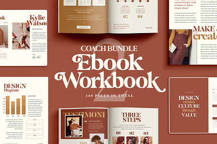 2in1 Bundle eBook + Workbook CANVA, a Magazine Template by Eviory