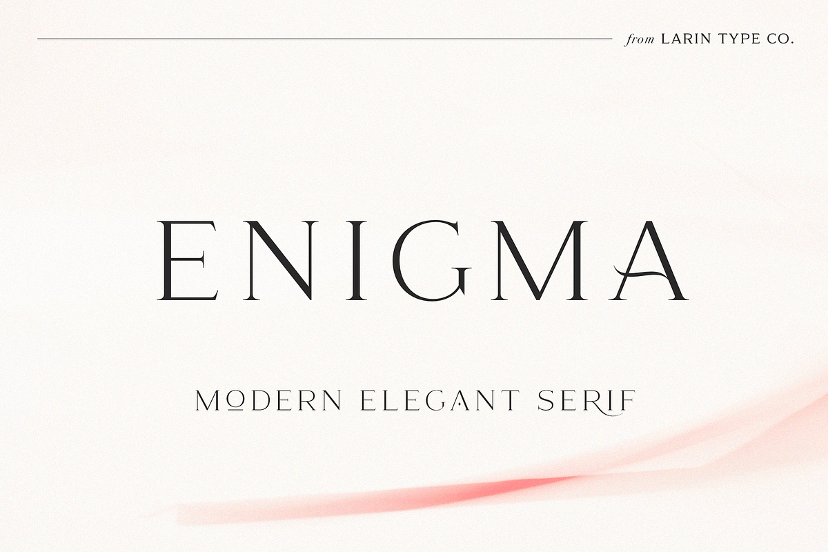 Enigma, a Serif Font by Larin Type Co. (Photo 16 of 16)