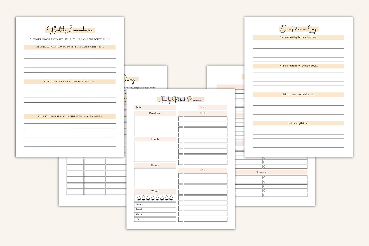 Intentional Life Strategy Journal, a Stationery Template by Designmela01 (Photo 8 of 10)