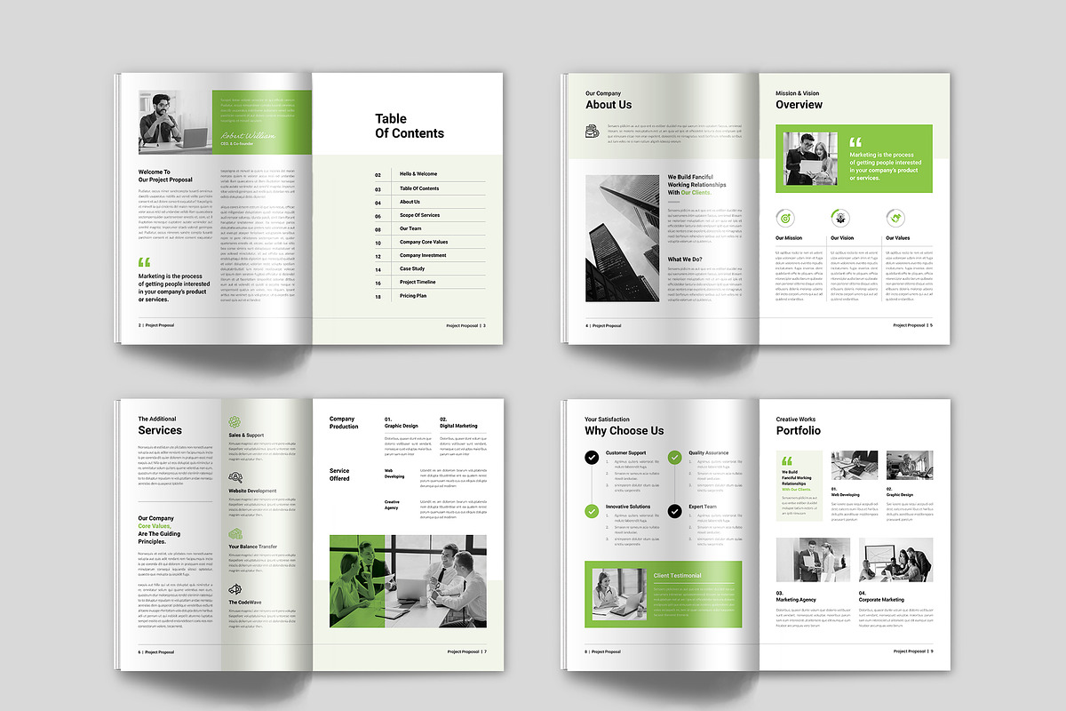 Proposal Template | InDesign + Canva, a Brochure Template by Spark_Creative (Photo 11 of 14)