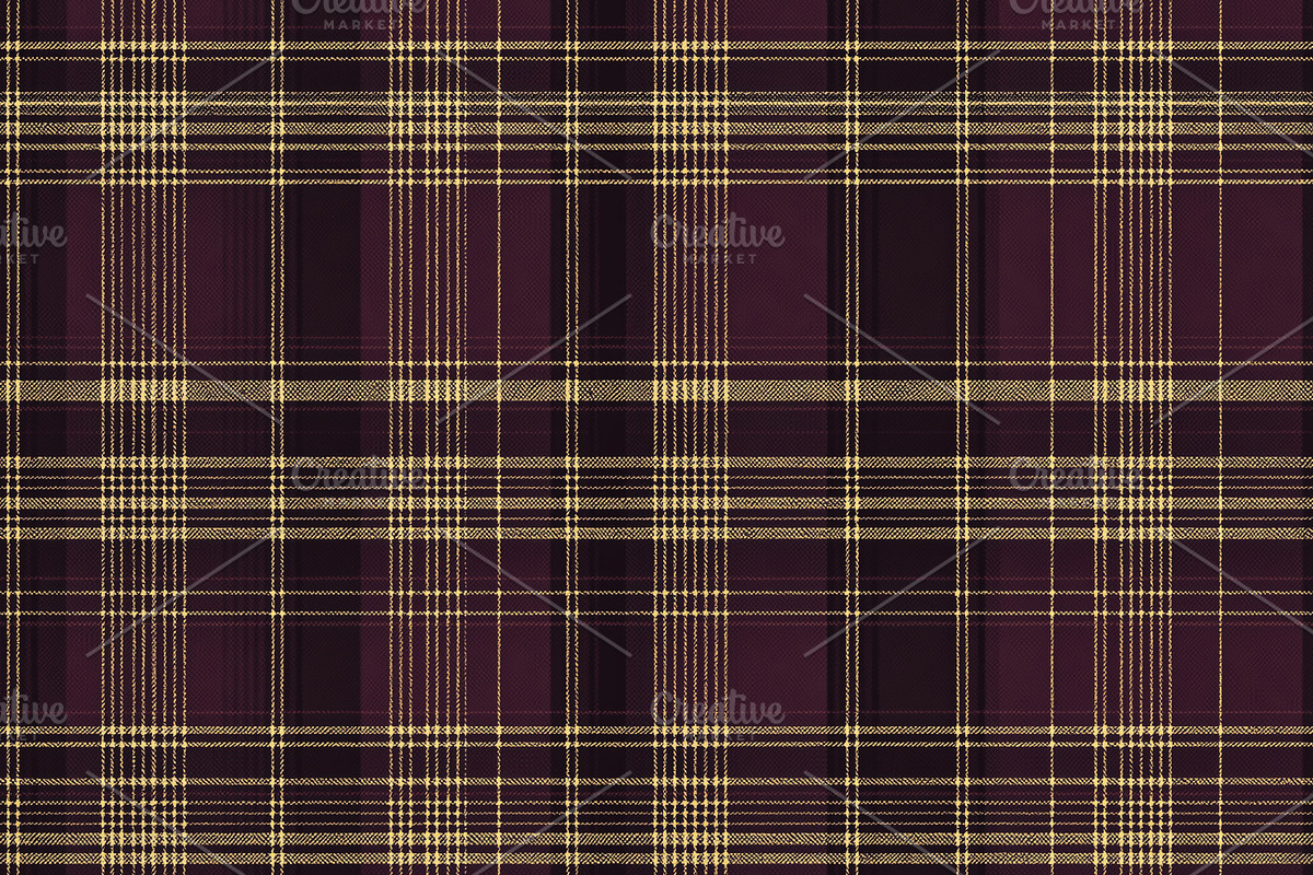 Seamless pattern, seamless dark burgundy and gold plaid pattern, a Pattern Graphic by Studio ANNA