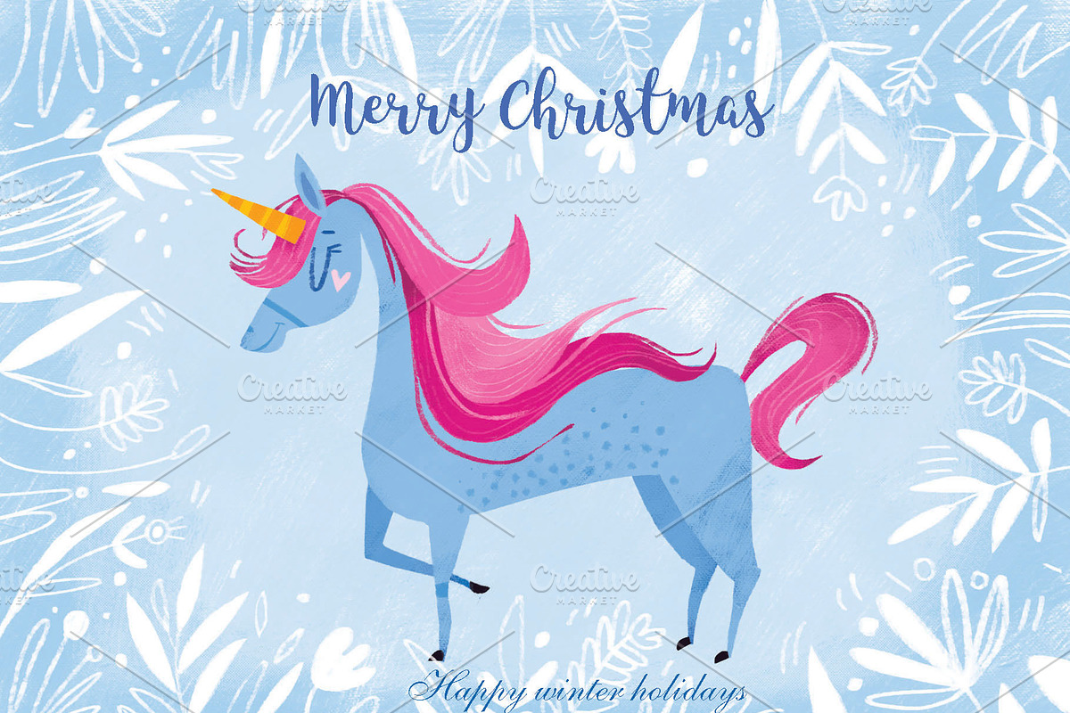 12 Christmas Postcards, an Animal Illustration by Ovocheva (Photo 3 of 12)
