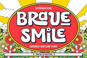 Brave Smile - Groovy Display Font