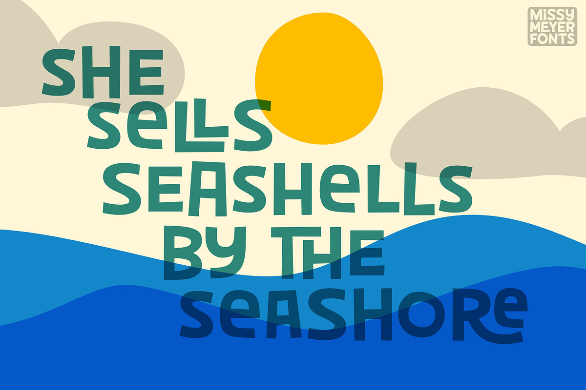 Dorky Laugh: a quirky fun font!, a Sans Serif Font by Missy Meyer (Photo 6 of 8)