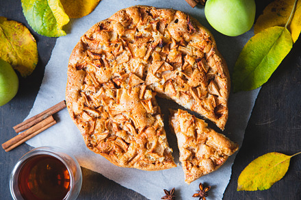 Apple pie with cinnamon, a Food & Drink Photo by Ivanna