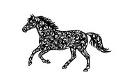 Running Horse Silhouette SVG Bundle, an Illustration by Creativeshirt (Thumbnail 12 of 31)
