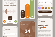 freud UI Kit: AI Mental Health App, an UI Kit Template by strangehelix.bio (Thumbnail 7 of 10)