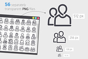 User Line Icons Set, an Outline Icon by Voysla's Shop (Thumbnail 3 of 4)