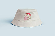Kawaii White Cat Pink Christmas, an Animal Illustration by Blumensdiary (Thumbnail 4 of 6)