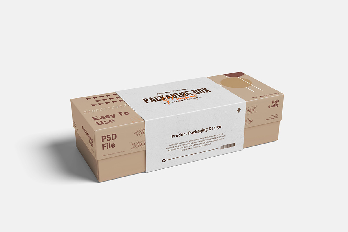 Packaging Box Mockup, a Product Mockup by bimockup