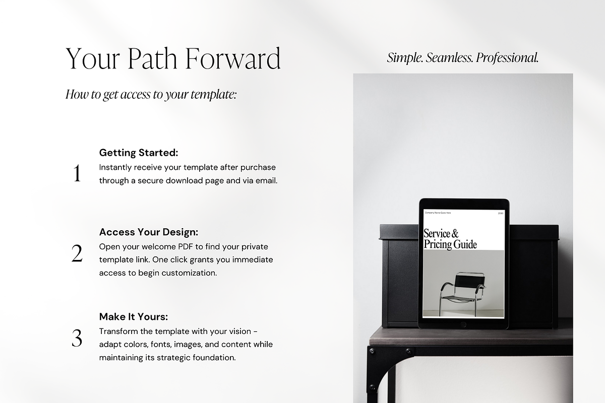 Service & Pricing Guide Template for Social Media Managers | Editable Canva Brochure preview 7